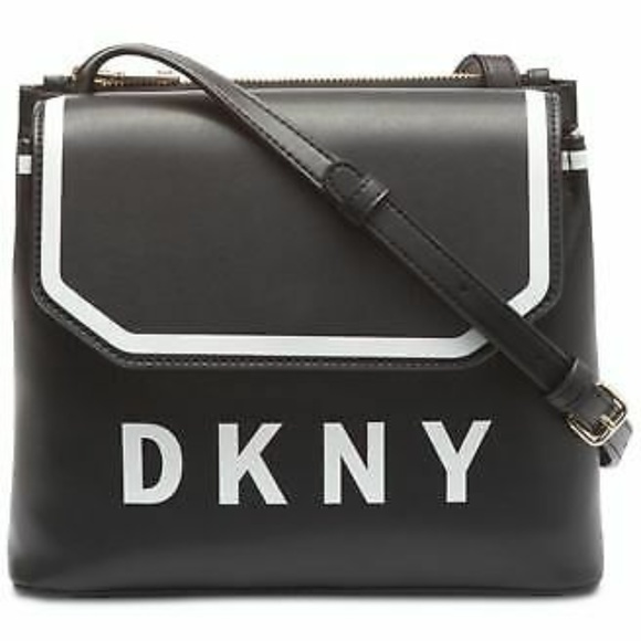 DKNY/G-III APPAREL GROUP Handbags - New  DKNY Jade Small Flap Crossbody BlackGold 168.